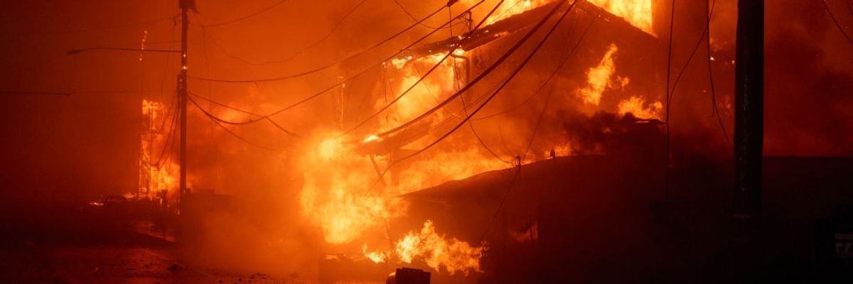Palisades fire in Los Angeles