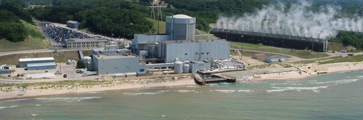 Palisades Nuclear Power Plant is seen in Covert, Michigan. 