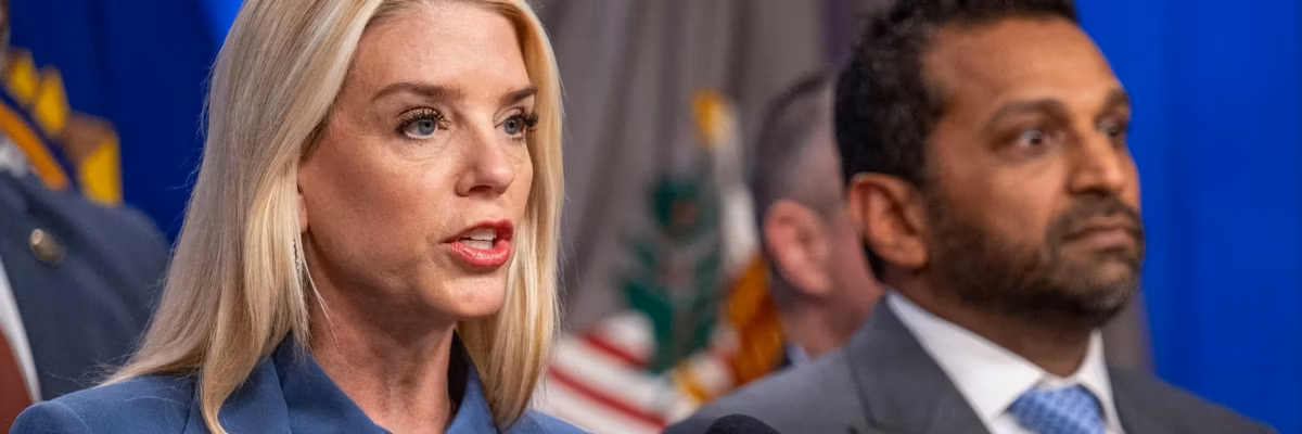 Pam Bondi and Kash Patel