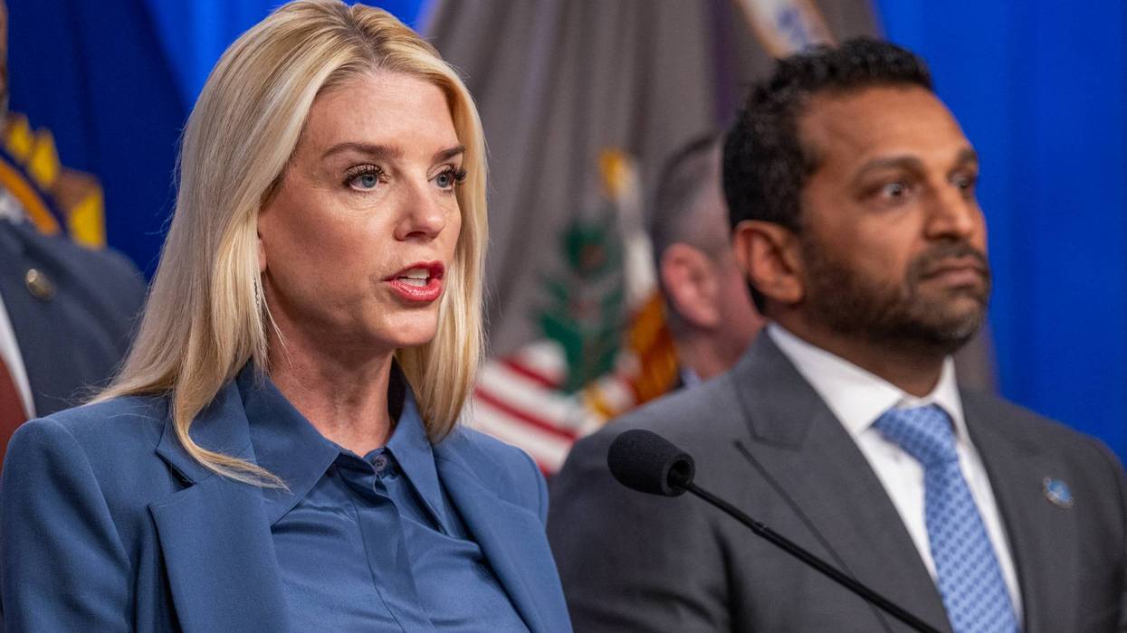 Pam Bondi and Kash Patel