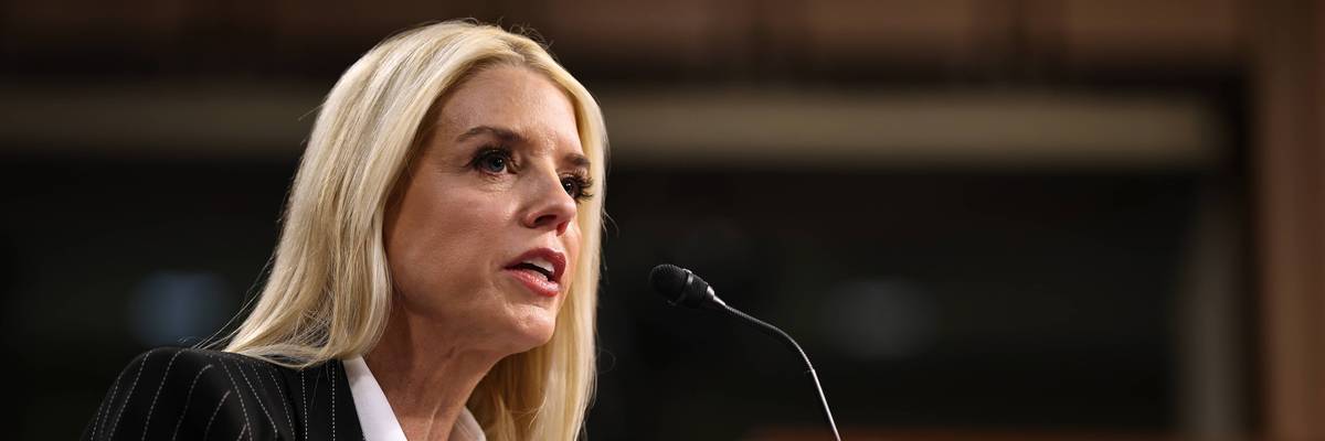 Pam Bondi Attends Confirmation Hearing To Be Attorney General