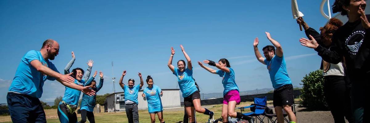 Pangea Legal Services staff members participate in game.