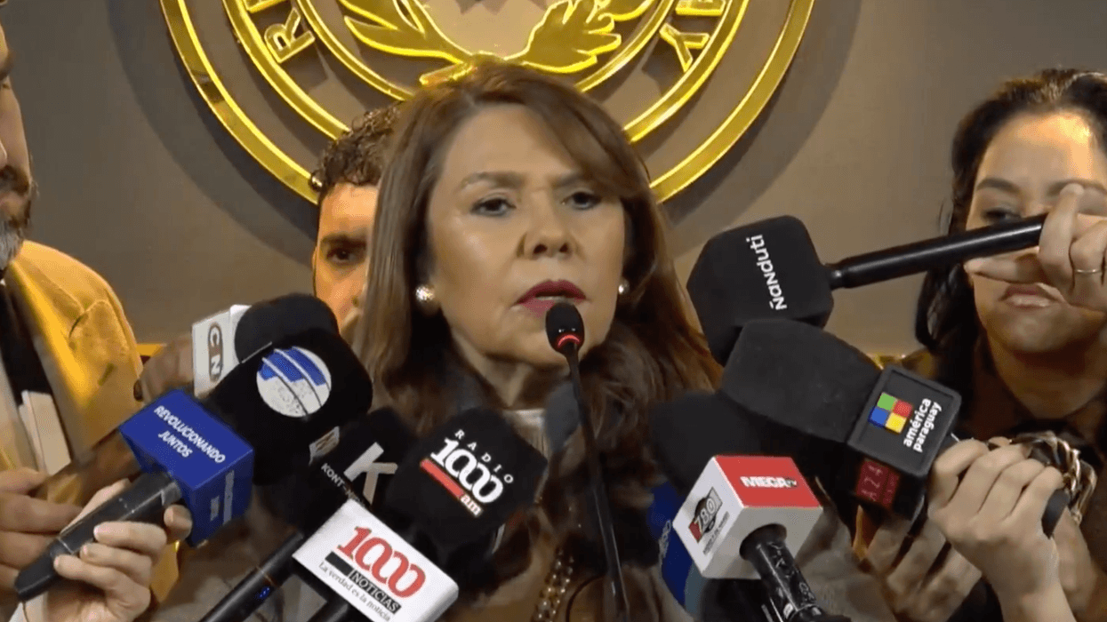 Paraguayan Senator Celeste Amarilla speaks