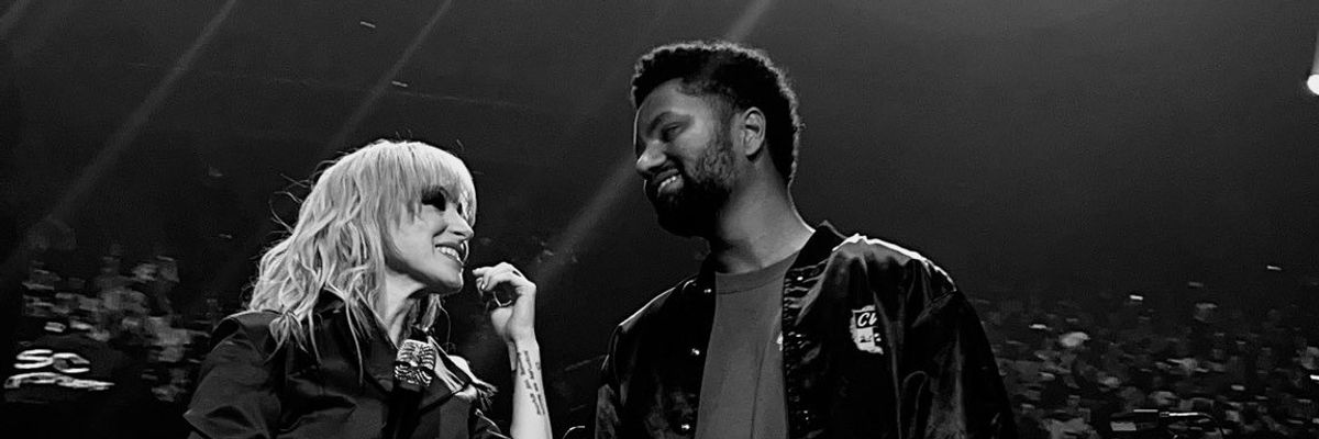 Paramore lead singer Hayley Williams with Rep. Maxwell Frost 