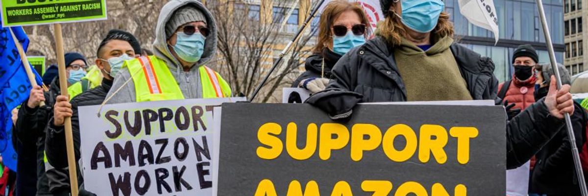 'A Huge, Huge Deal': Biden Issues Public Statement of Support for Alabama Amazon Workers Fighting for Union