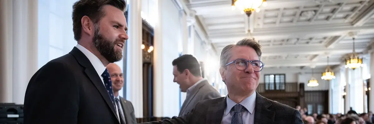 Patrick Deneen with JD Vance