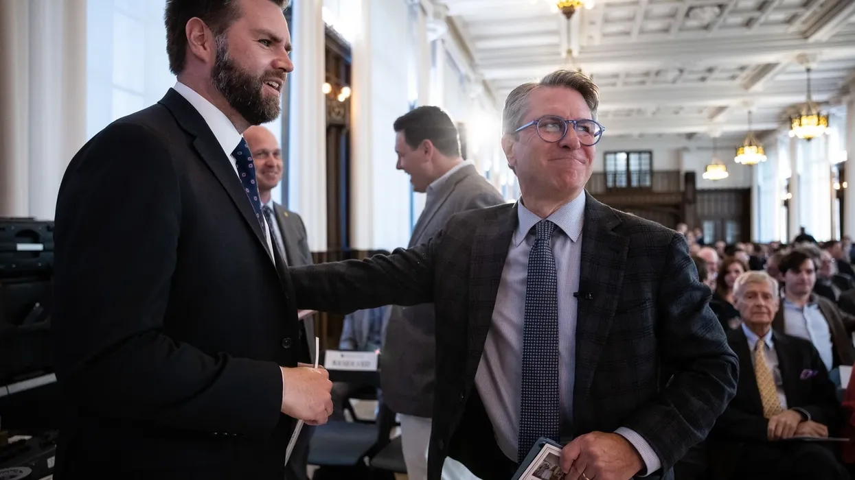 Patrick Deneen with JD Vance