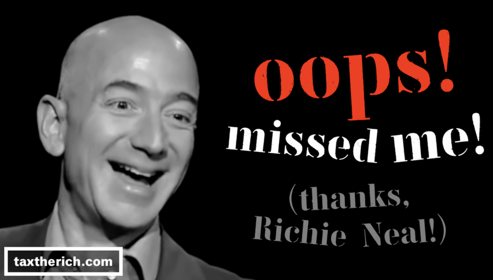 Patriotic Millionaires Bezos billboard