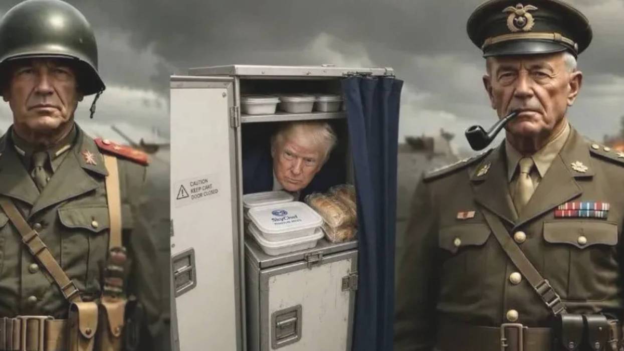 Patton, Trump, MacArthur: One of many memes making the rounds