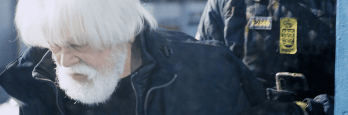 Paul Watson being arrested by Danish police