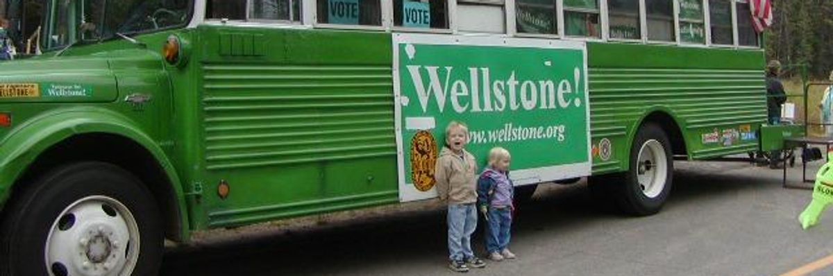 Paul Wellstone's 1990 campaign bus