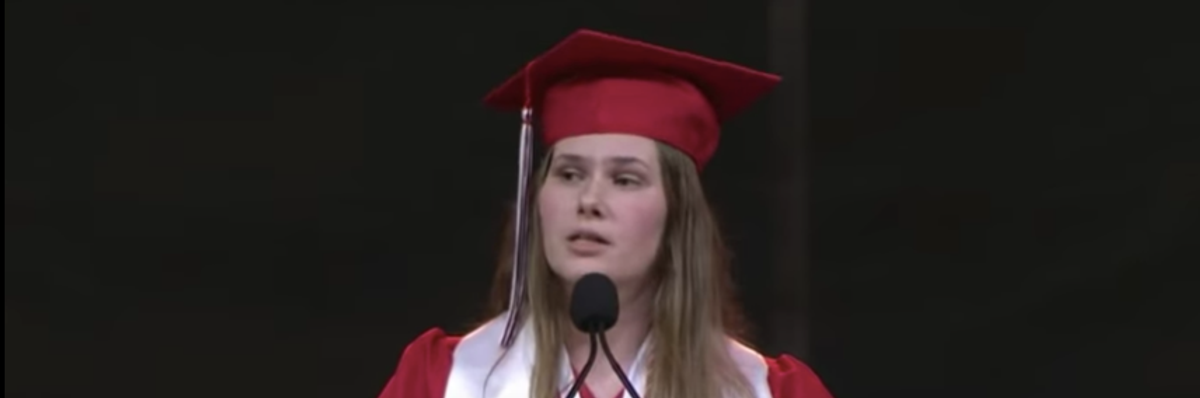 Paxton Smith, valedictorian of Lake Highlands High School in Dallas, decided against delivering her approved speech at her graduation on Sunday and opted instead to speak out against her state's newly signed anti-choice law.