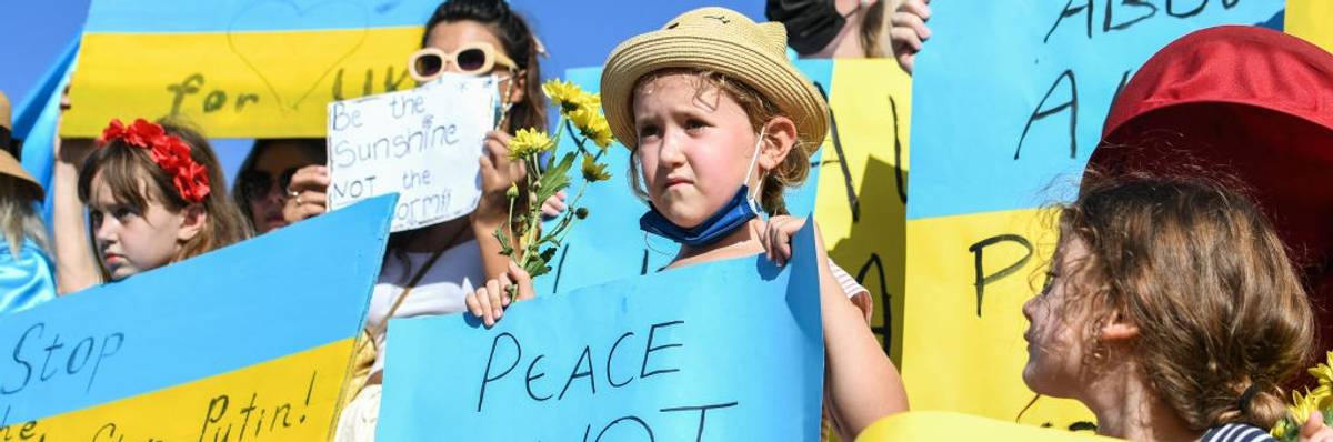 Peaceful protest against Russian invasion of Ukraine in South Africa