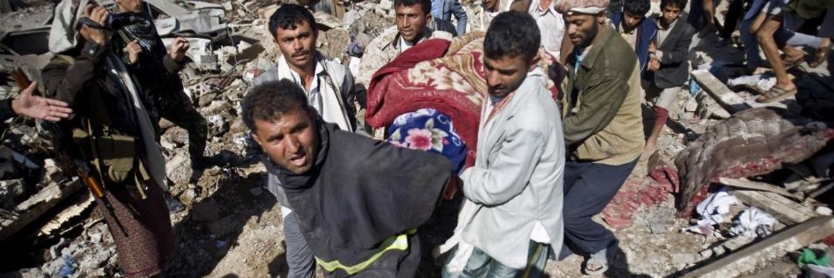 As Saudi Arabia and Allies Continue Airstrikes, Sorrow and Rage in Yemen