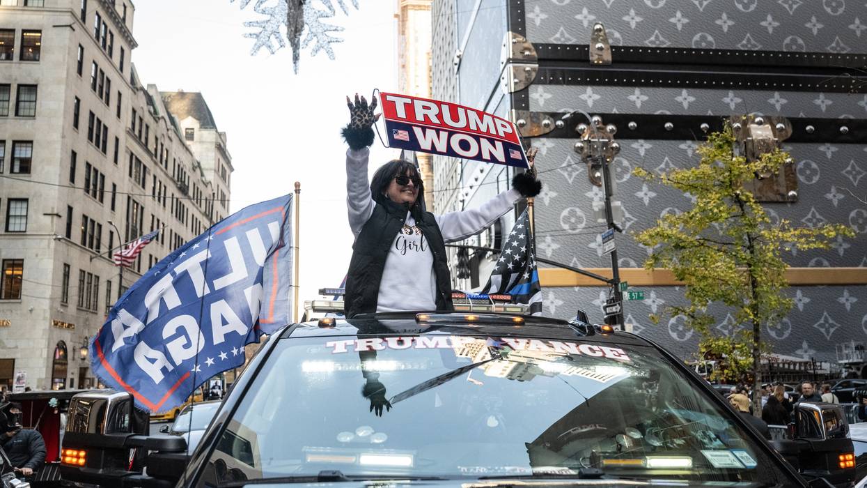 People celebrate Donald Trump's 2024 win.
