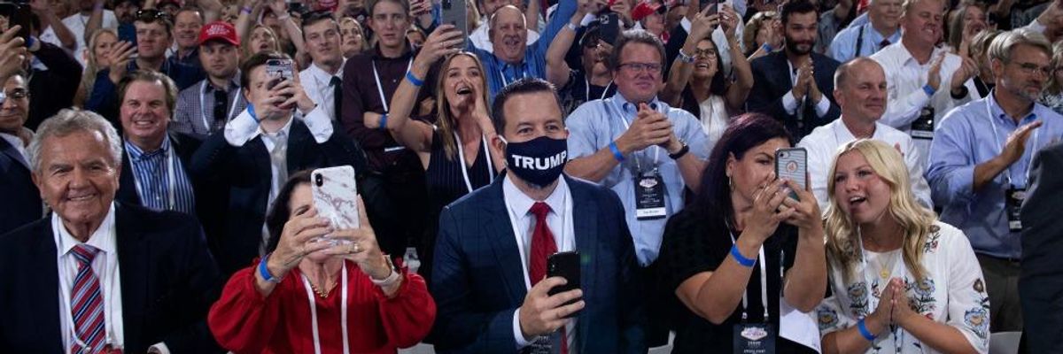 Trump Accused of 'Negligent Homicide' for Gathering Thousands of Maskless Supporters at Indoor Nevada Campaign Rally