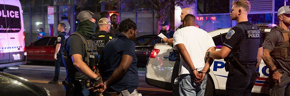 People detained amid Trump increasing of federal law enforcement in DC.