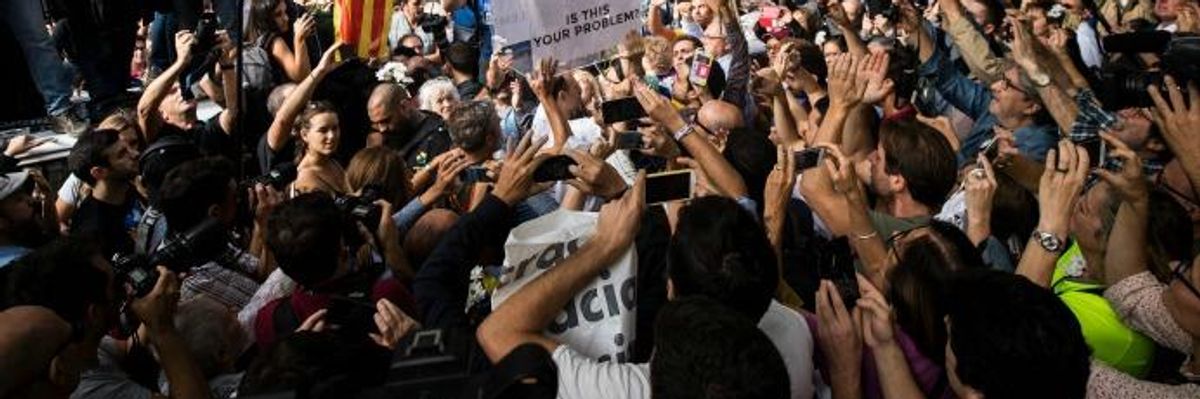 Street Protests Erupt as Spain Accused of Stomping on Democracy in Catalonia