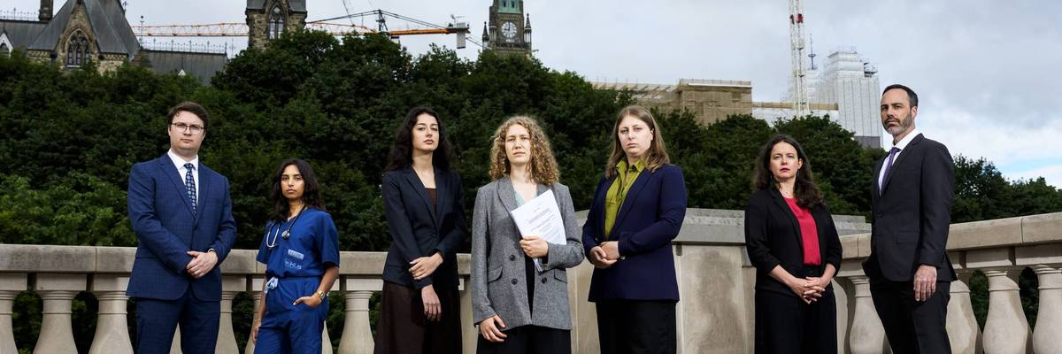 people invovled in legal challenge to canada's climate policy