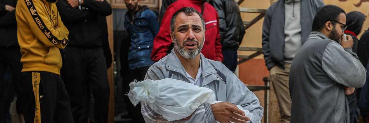 People mourn in Gaza