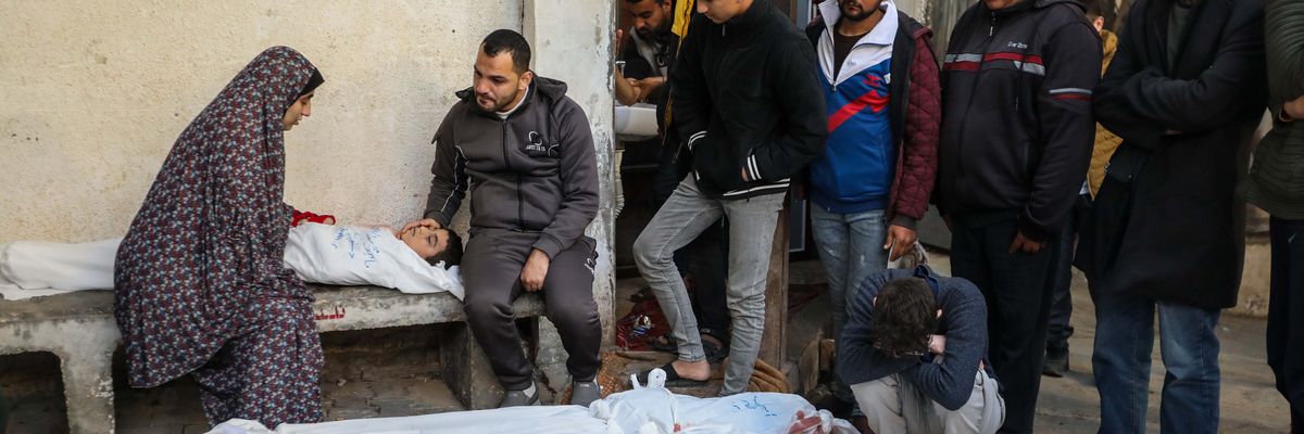 People mourn in Rafah