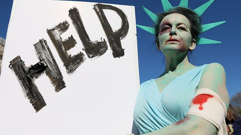 People Protest Against Donald Trump And Elon Musk In London