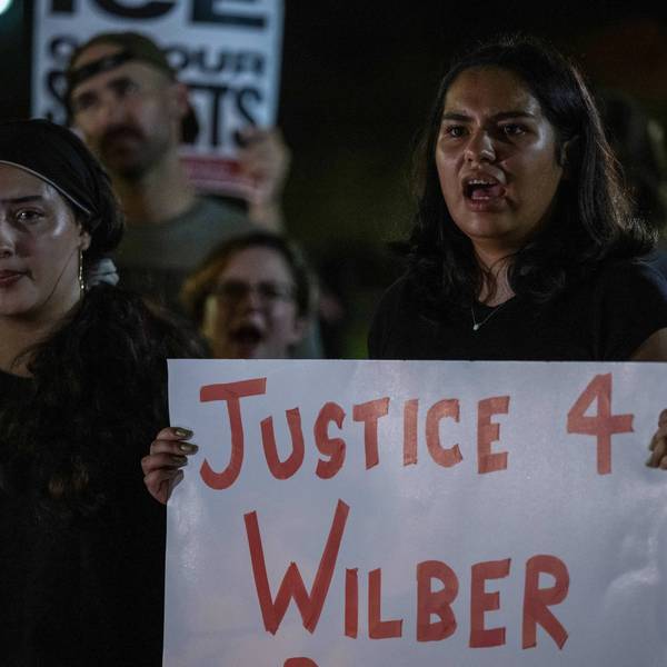 People protest outside the Texas State Capitol in Austin, Texas