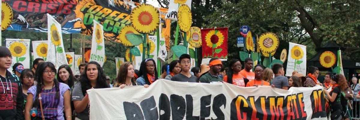 People's Climate March in New York City on September 21, 2014