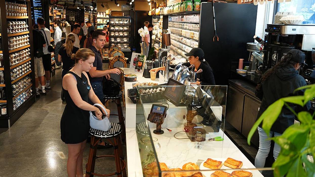 people shop for groceries