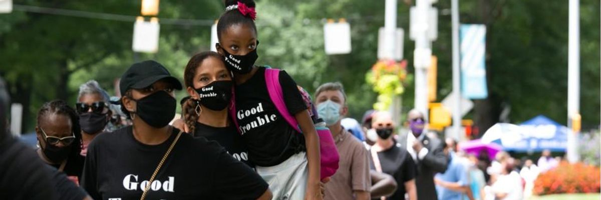 Corporate Media Not Gonna Both-Sides Voter Suppression in Georgia, Are They?