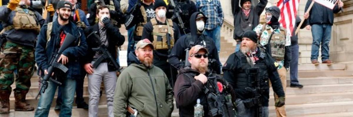 'Unhinged' Trump Calls on His Mussolini-Style Black Shirts to Attack Michigan, Minnesota, Virginia