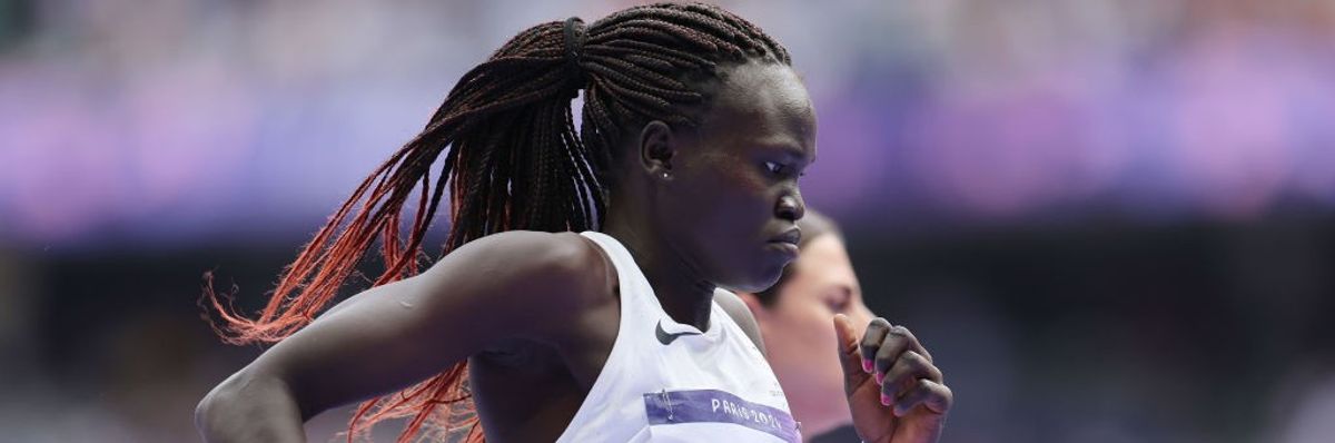Perina Lokure Nakang of the Refugee Olympic Team
