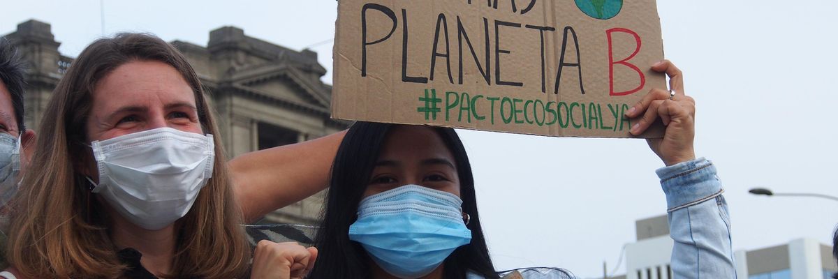 Peru climate protest 
