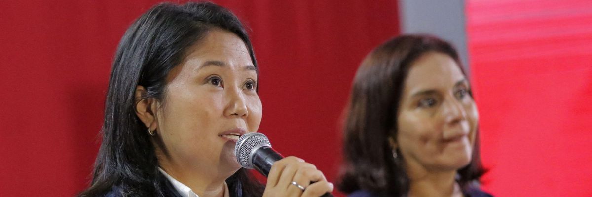 Peruvian presidential candidate Keiko Fujimori