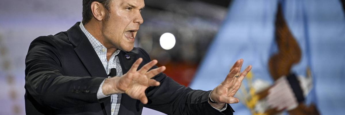 Pete Hegseth speaks