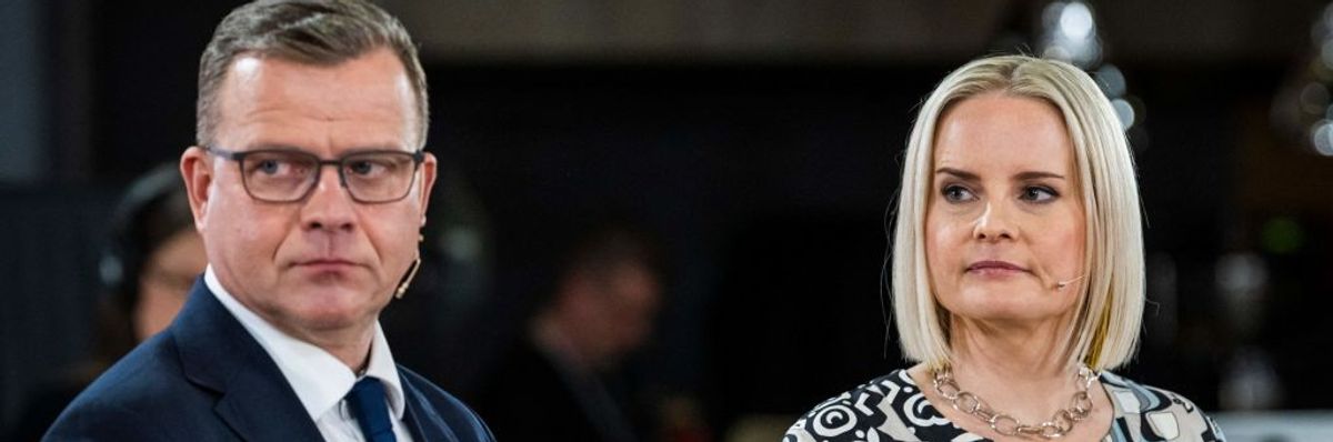 Petteri Orpo and Riikka Purra