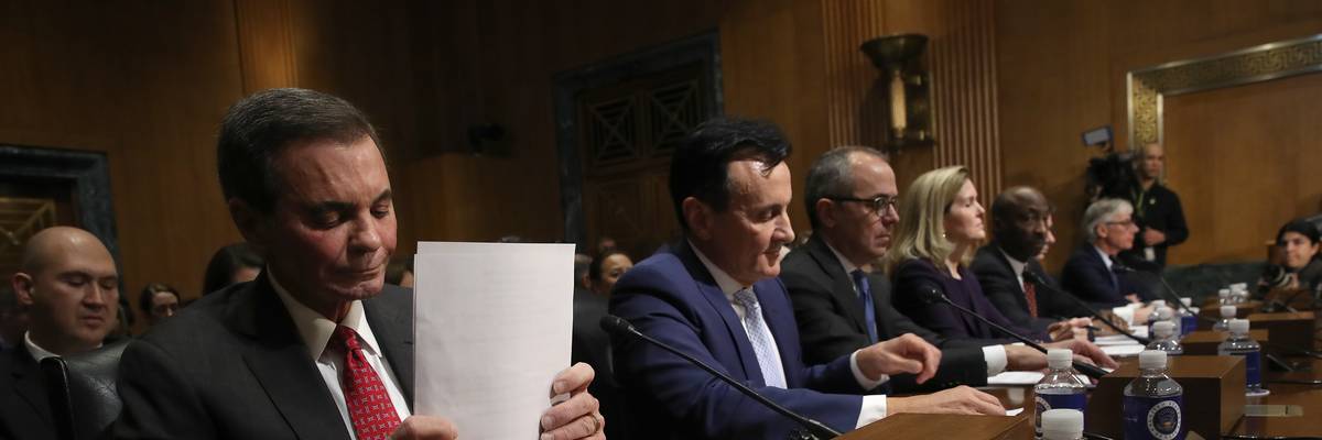 Pharmaceutical company CEOs, including AbbVie chief executive Richard A. Gonzalez