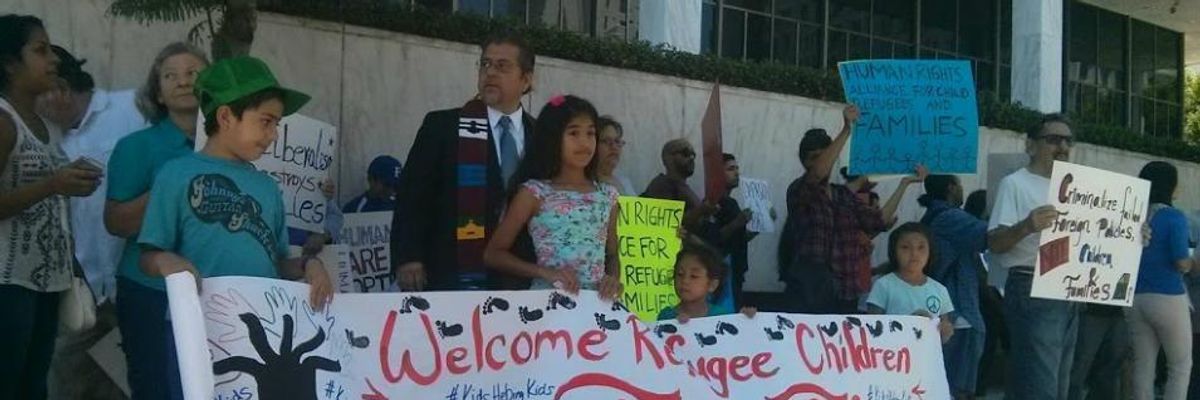Los Angeles Residents Denounce the Deportation of Migrant Youth