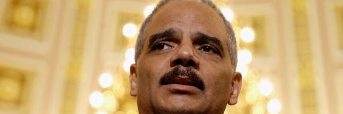 Eric Holder Returns as Hero to Law Firm That Lobbies for Big Banks