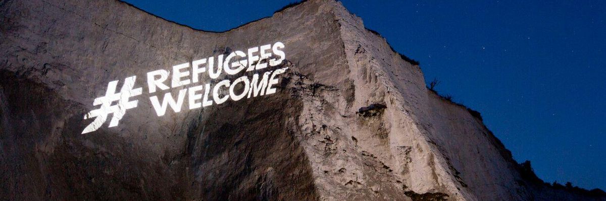 Why We Projected #RefugeesWelcome on the White Cliffs of Dover