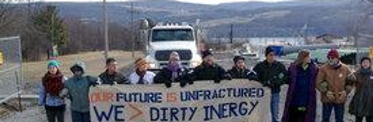 Fracking Protesters Arrested Blockading Dirty 'Inergy' Site