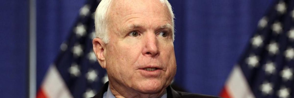 Unlike Most of Senate GOP, McCain Is a 'No' on Bill That Analysis Shows Would Kill Tens of Thousands by 2027