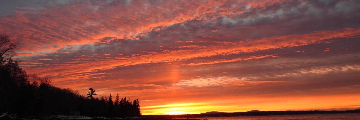 pink cloud sunrise solstice