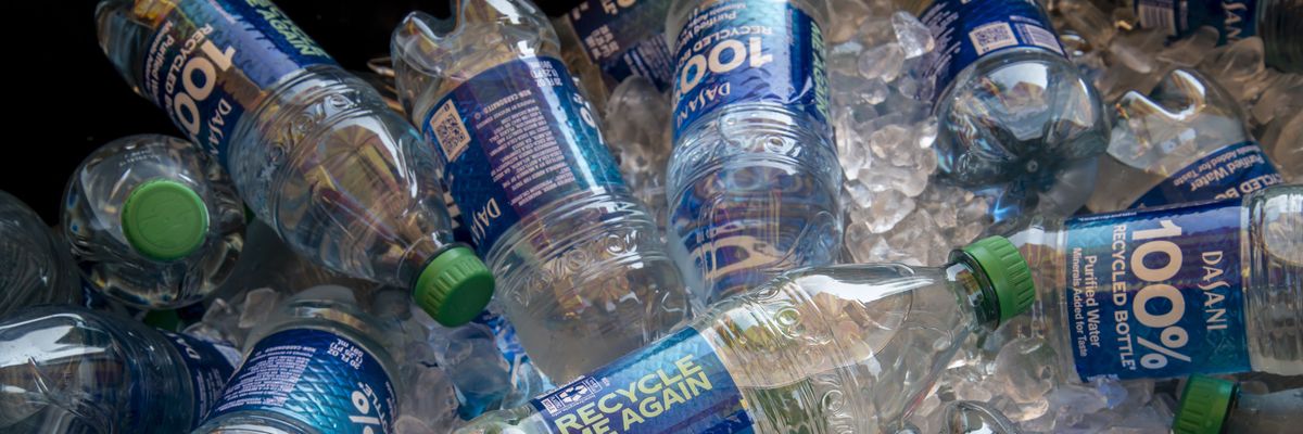 Plastic water bottles