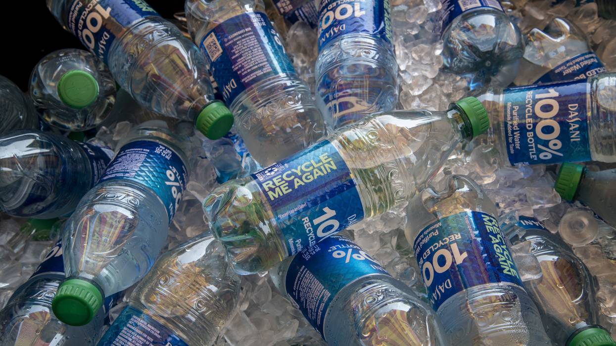 Plastic water bottles