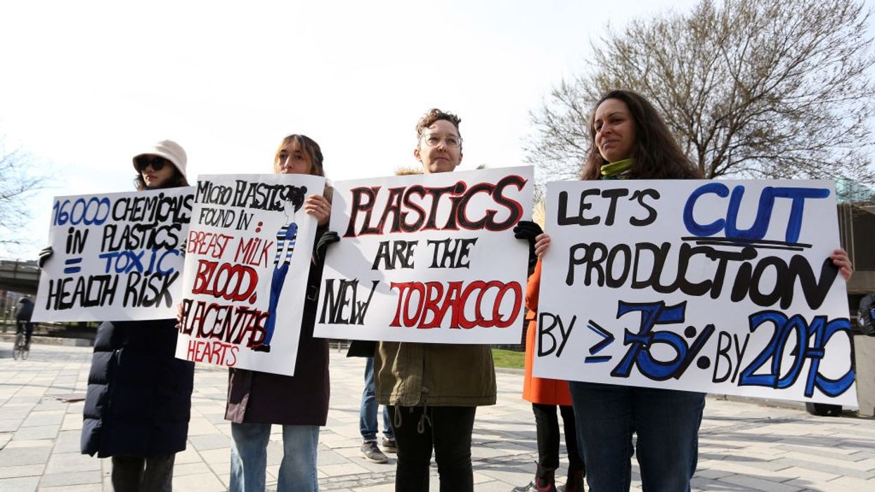 Plastics protest in Ottaw