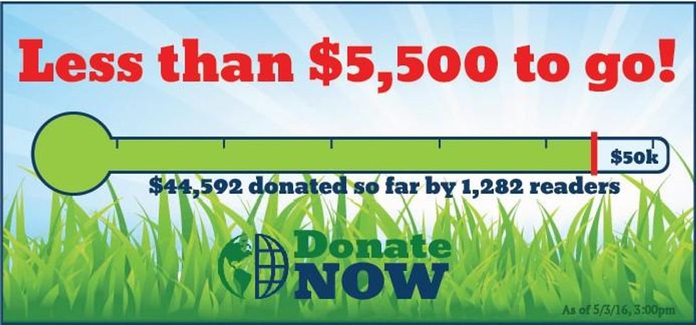 Please donate now - we're coming up short