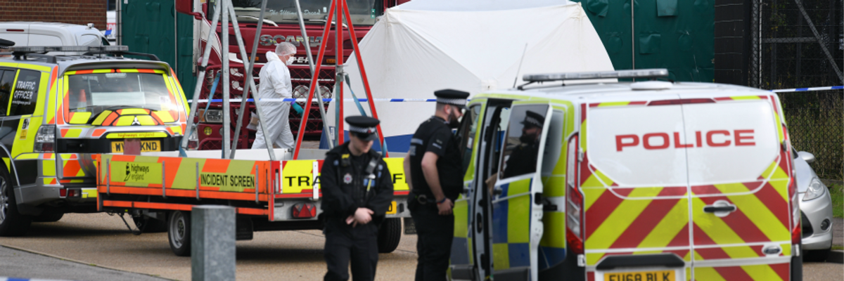 'Beyond Horrific': UK Police Find 39 People Dead in Truck Container, Possible Victims of Human Trafficking Effort