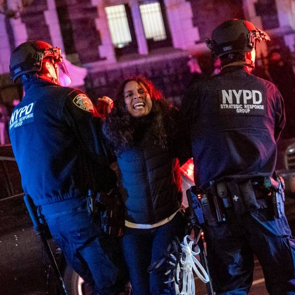 Police Confront Pro-Palestinian Protesters At CCNY
