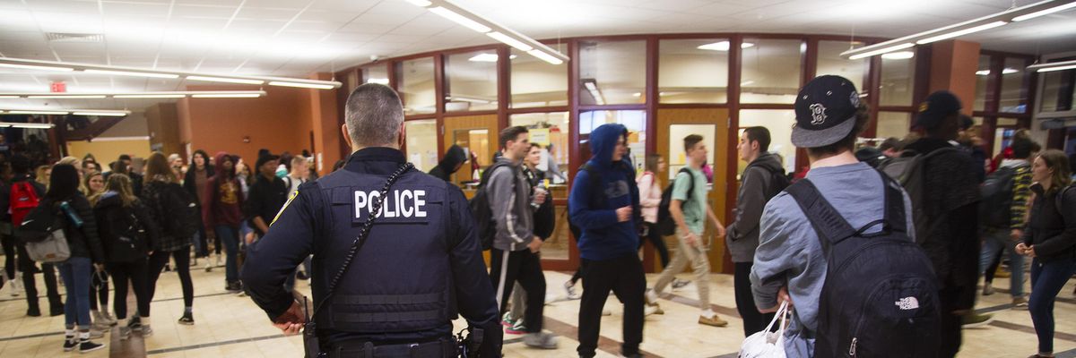 Police in high school